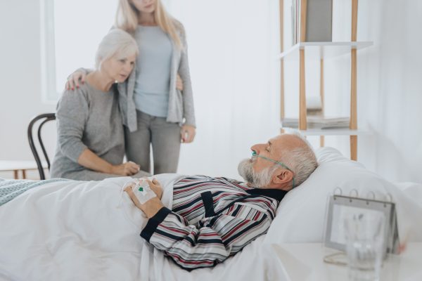 Mother and daughter in hospital